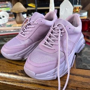 Chunky Steve Madden Lilac Sneakers Size 9
